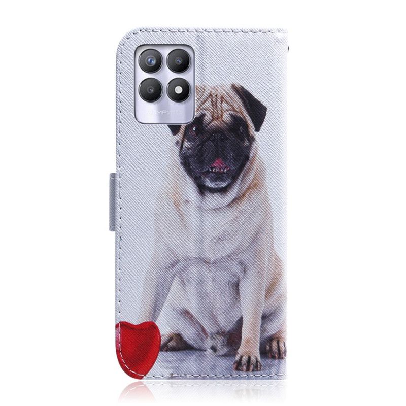 Etui Folio Realme 8i Mops Pies