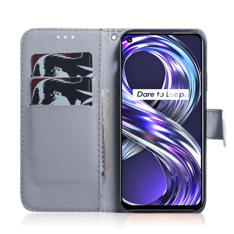 Etui Folio Realme 8i Śniący Lew