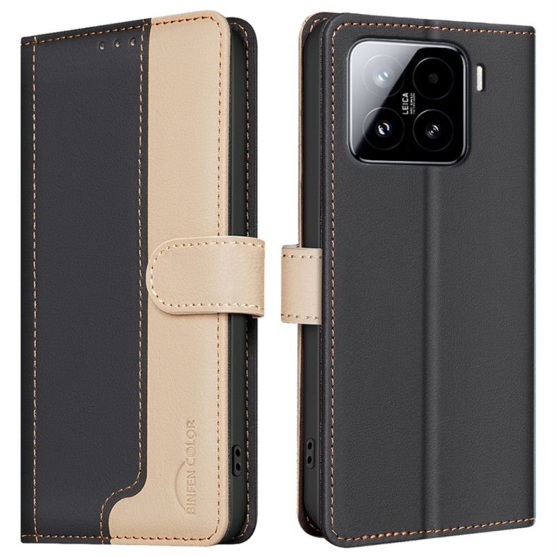 Etui Folio Do Xiaomi 15 Pro Dwukolorowy Kolor Binfen