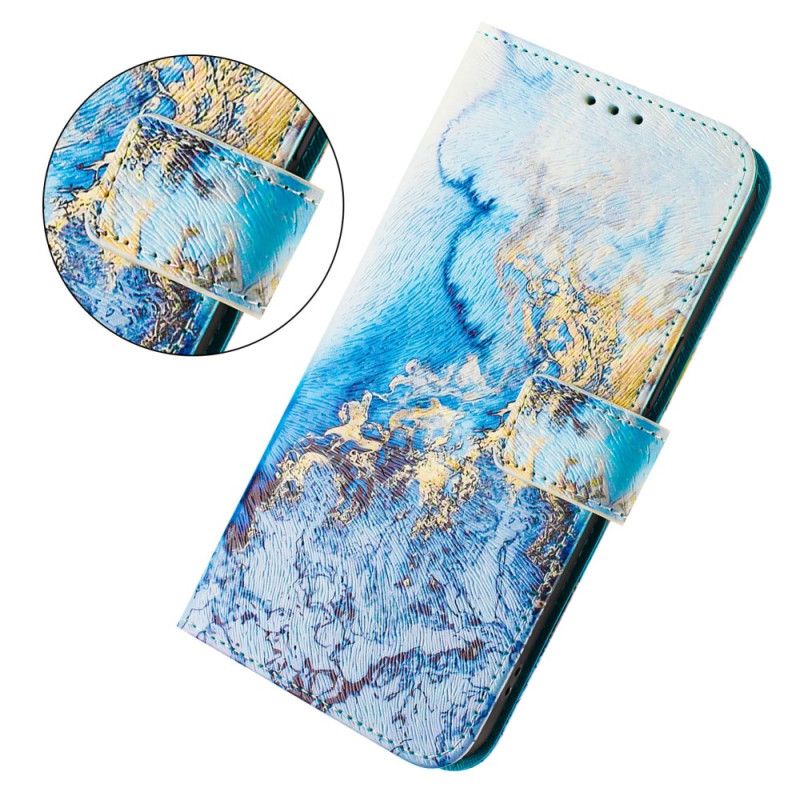 Etui Folio Do Xiaomi 15 Pro Oceaniczny Marmur