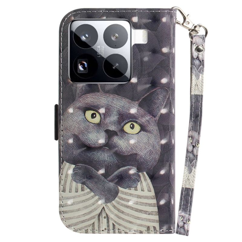 Etui Folio Do Xiaomi 15 Pro Pasek Szary Kot