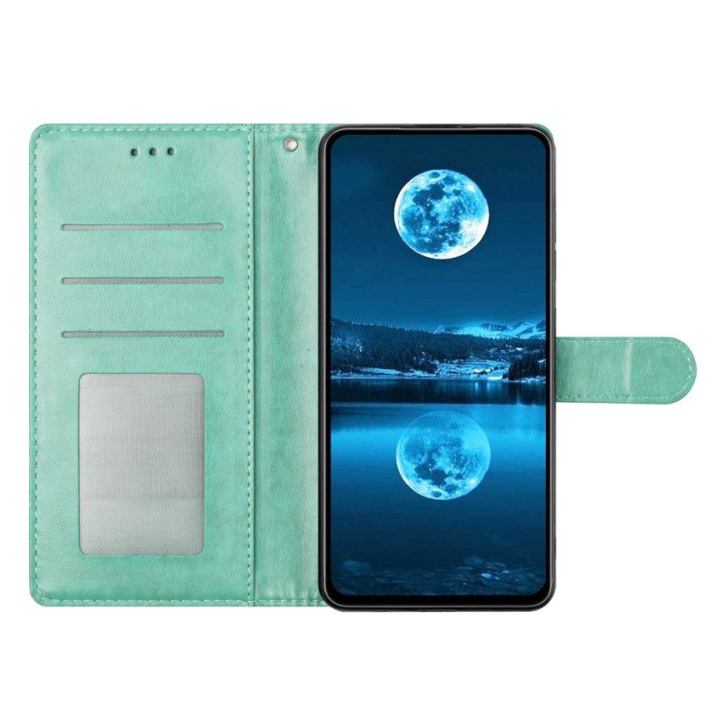 Etui Folio Do Xiaomi 15 Pro Sztuczna Skóra Z Paskiem