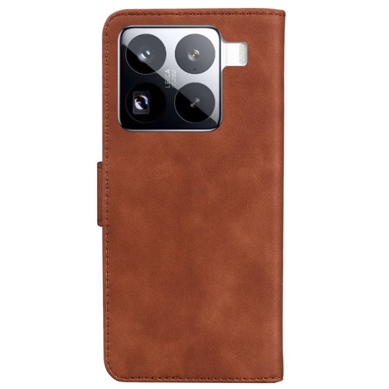 Etui Folio Xiaomi 15 Pro Efekt Zamszu Z Motylem