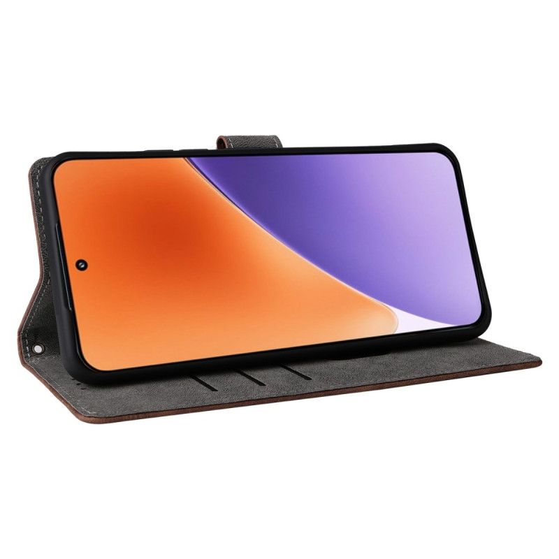 Etui Folio Xiaomi 15 Pro Efekt Zamszu Z Ochroną Rfid Etui Ochronne