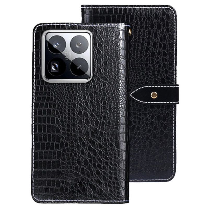 Etui Folio Xiaomi 15 Pro Idewei Styl Krokodyla Etui Ochronne
