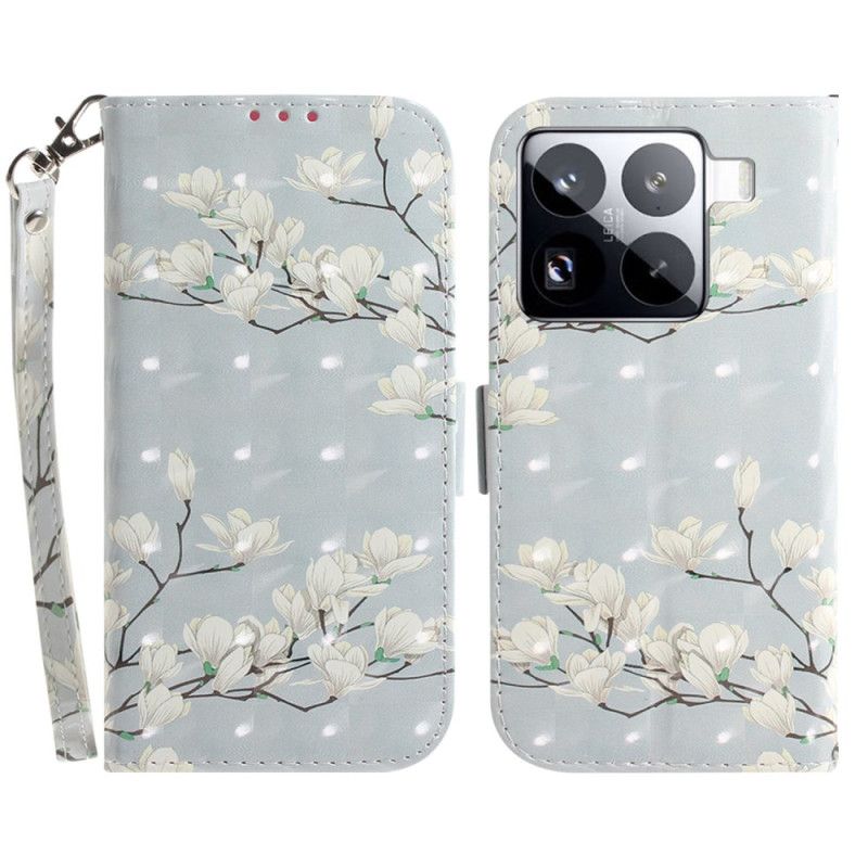 Etui Folio Xiaomi 15 Pro Pasek Magnolie