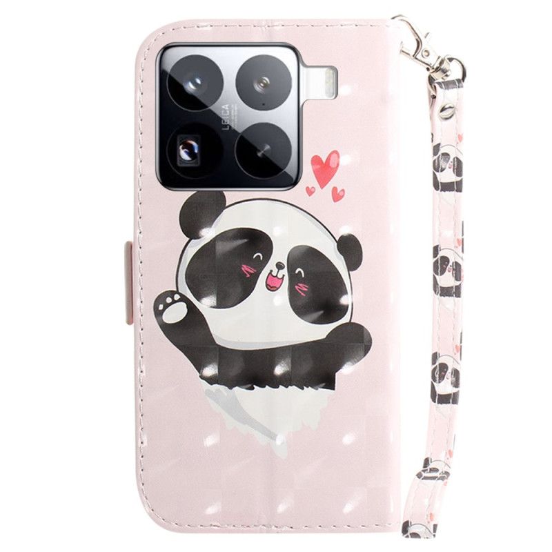 Etui Folio Xiaomi 15 Pro Pasek Panda Love