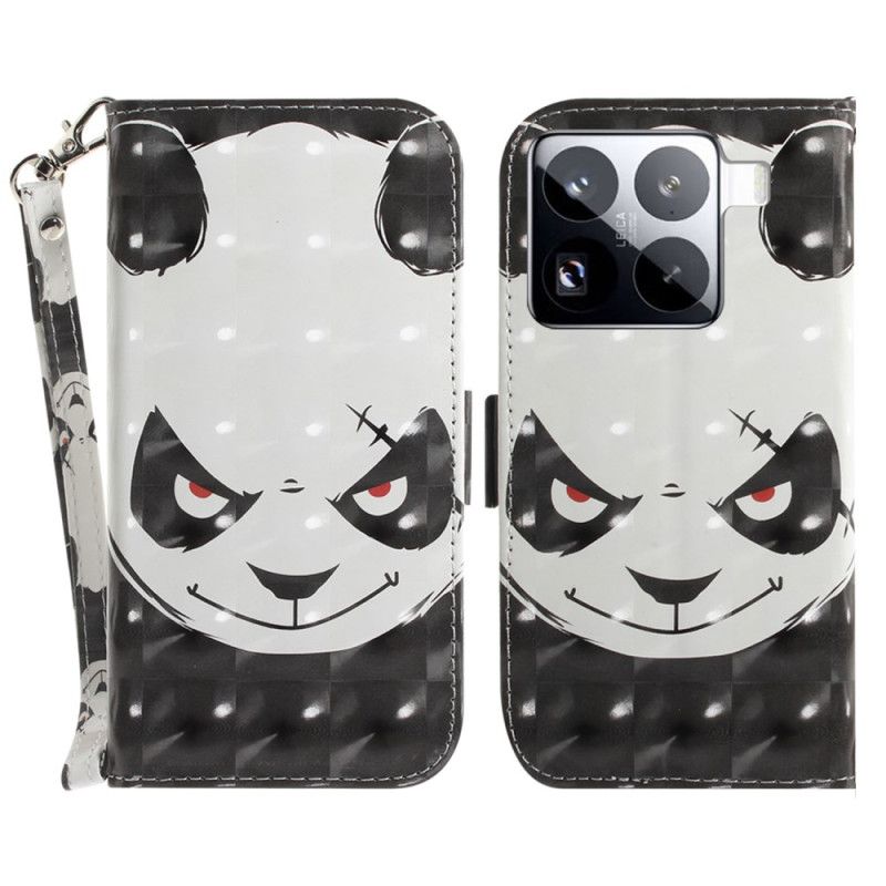 Etui Folio Xiaomi 15 Pro Pasek Wściekła Panda