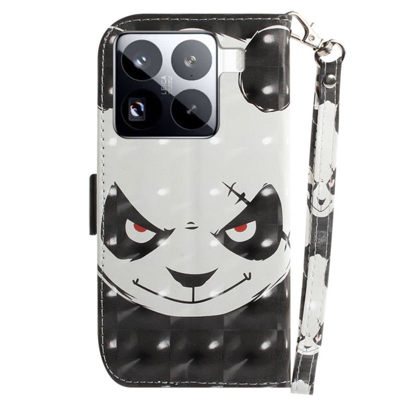 Etui Folio Xiaomi 15 Pro Pasek Wściekła Panda