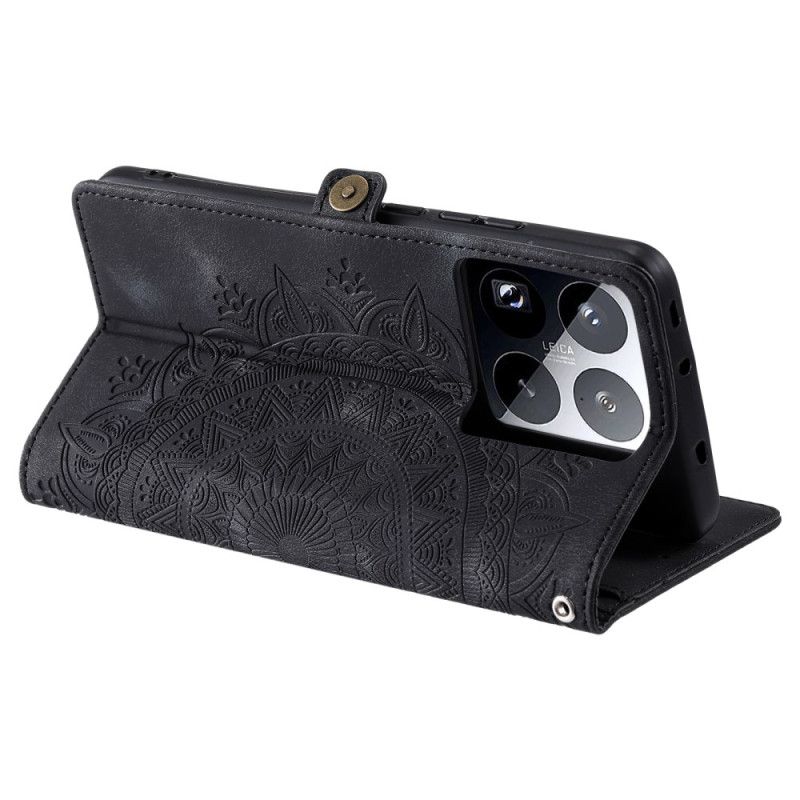 Etui Folio Xiaomi 15 Pro Pasek Z Wzorem Totemu