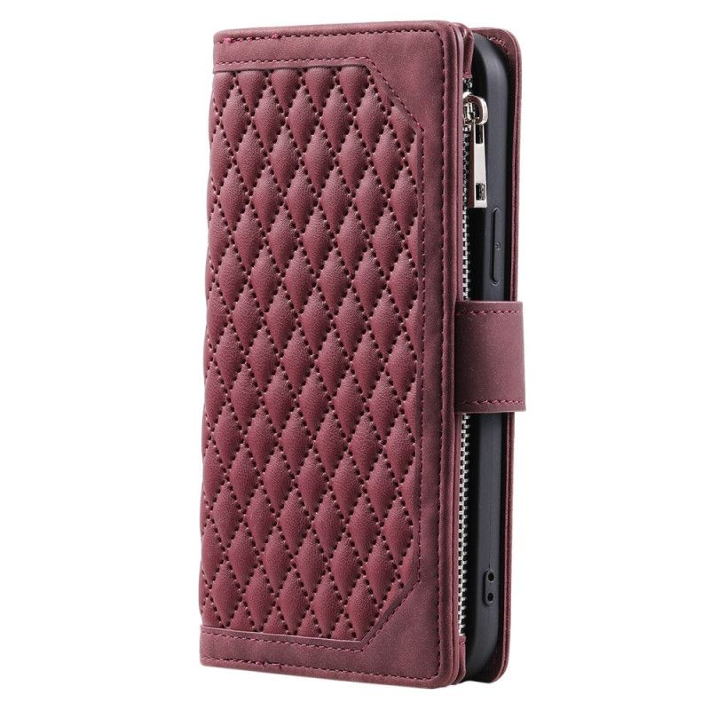 Etui Folio Xiaomi 15 Pro Wielofunkcyjny Pikowany Portfel Etui Ochronne