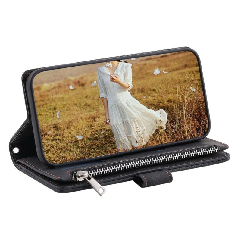 Etui Folio Xiaomi 15 Pro Wielofunkcyjny Pikowany Portfel Etui Ochronne