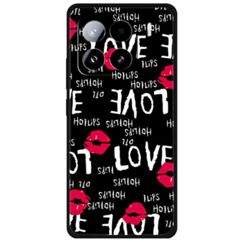 Etui Xiaomi 15 Pro CZerwony Usta Etui Ochronne