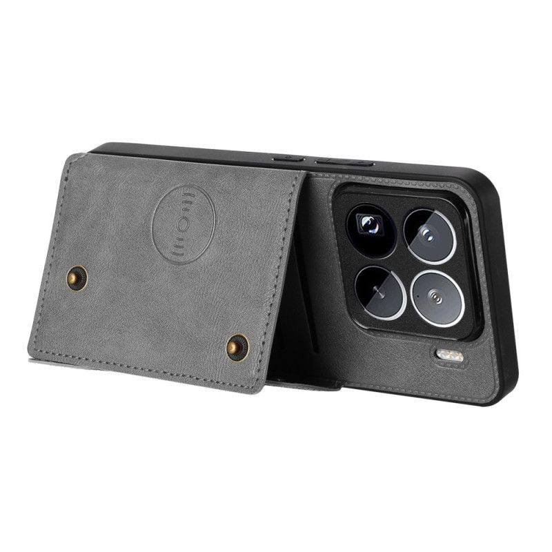 Etui Xiaomi 15 Pro Etui Na Karty Z Efektem Skóry