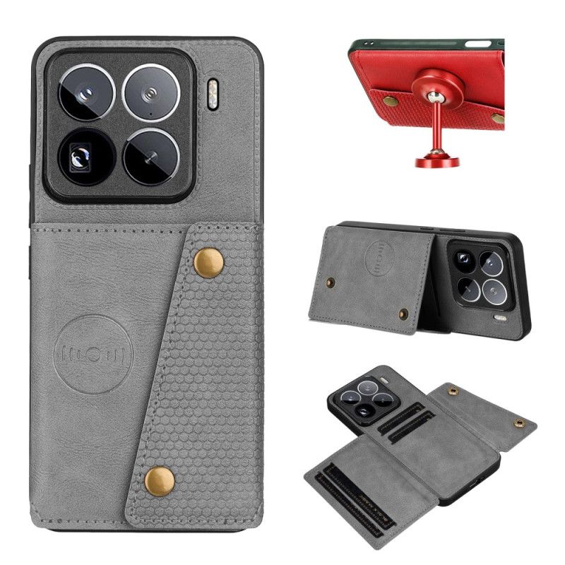 Etui Xiaomi 15 Pro Etui Na Karty Z Efektem Skóry