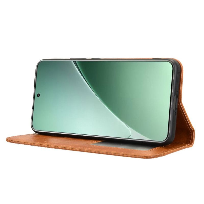 Flip Kotelot Xiaomi 15 Pro Ramka W Stylu Vintage Etui Ochronne