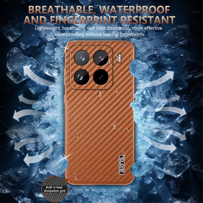 Futerały Xiaomi 15 Pro Etui Na Telefon Tekstura Włókna Węglowego Azns