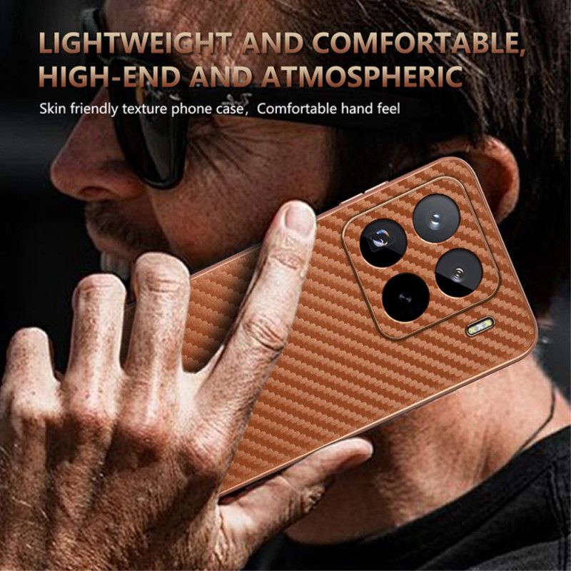 Futerały Xiaomi 15 Pro Etui Na Telefon Tekstura Włókna Węglowego Azns