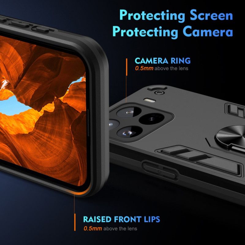 Futerały Xiaomi 15 Pro Etui Na Telefon Wstrząsoodporny Uchwyt Pierścieniowy
