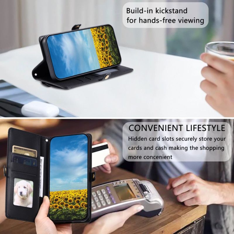 Pokrowce Xiaomi 15 Pro Kopertówka Z Paskiem I Paskiem Na Ramię