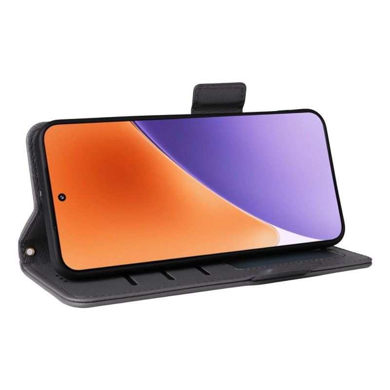 Pokrowce Xiaomi 15 Pro Sztuczna Skóra Liczi Z Paskiem