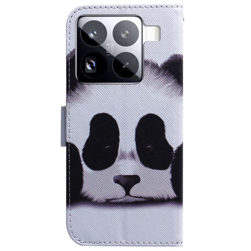 Skórzany Futerał Xiaomi 15 Pro Etui Na Telefon Panda