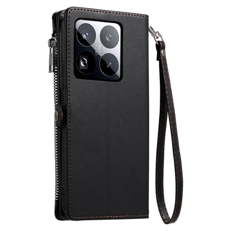 Skórzany Futerał Xiaomi 15 Pro Etui Na Telefon Pasek Premium I Pasek Na Ramię