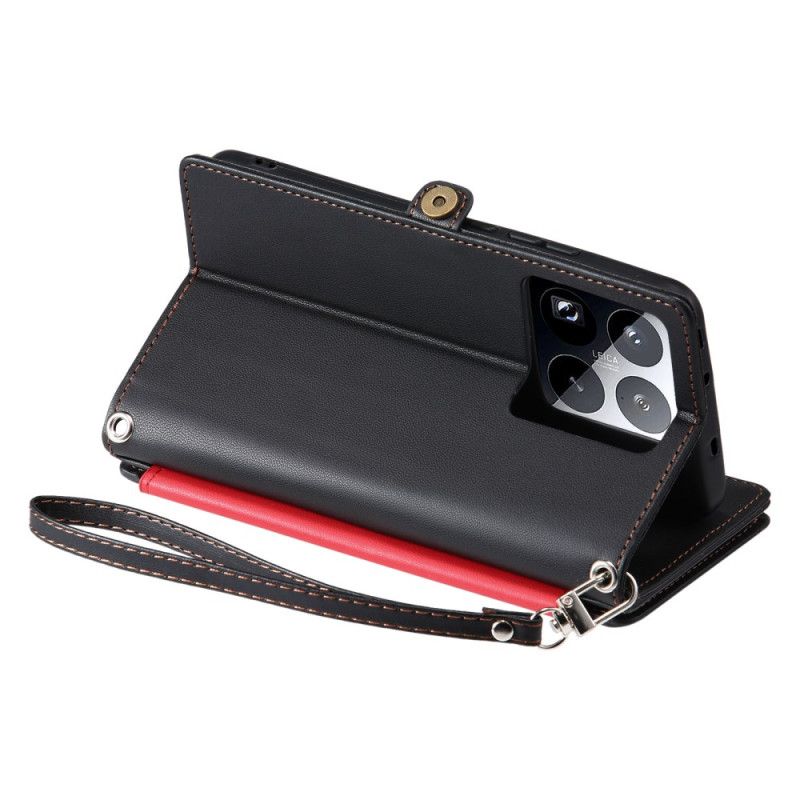 Skórzany Futerał Xiaomi 15 Pro Etui Na Telefon Pasek Premium I Pasek Na Ramię