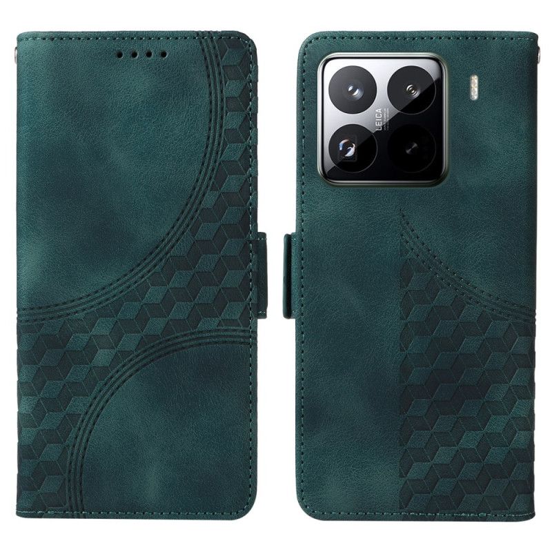 Skórzany Futerał Xiaomi 15 Pro Etui Na Telefon Wzór Gwiazdy