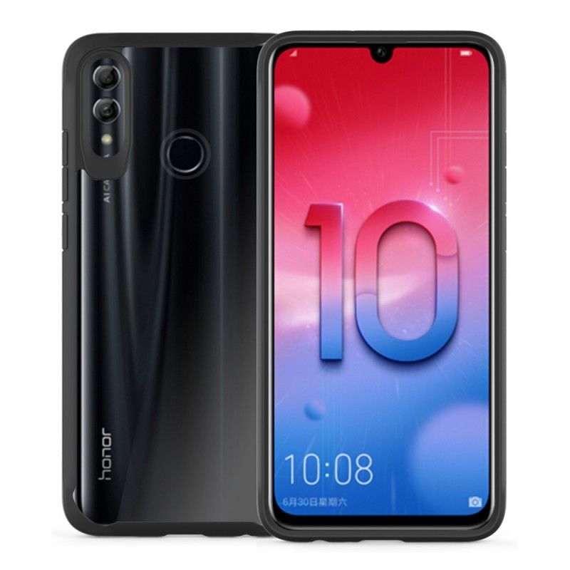 Etui Huawei P Smart 2019 Czerwony Czarny Hybryda Szokowa