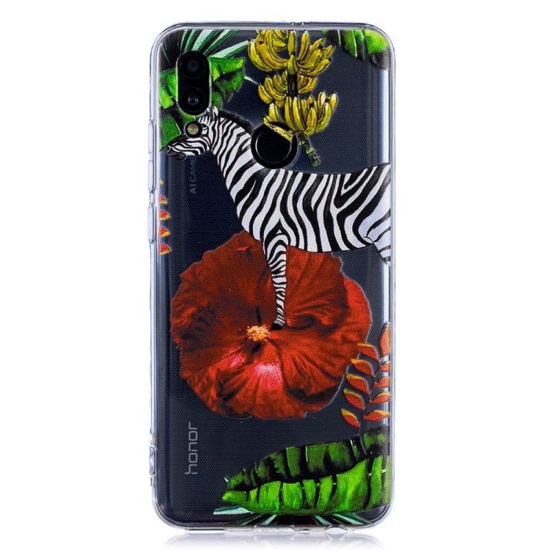 Etui Huawei P Smart 2019 Zebra I Kwiaty