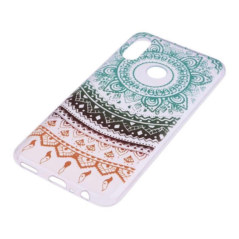 Futerały Huawei P Smart 2019 Etui na Telefon Kolorowa Mandala Słońca