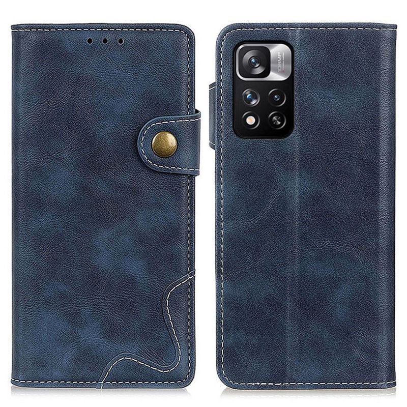 Etui Folio Xiaomi Redmi Note 11 Pro / Note 11 Pro Plus Artystyczny Przycisk Szycia