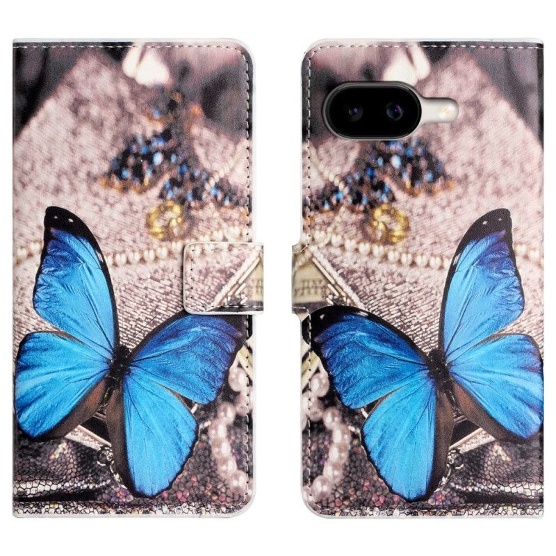 Etui Folio Do Google Pixel 10a Niebieski Motyl