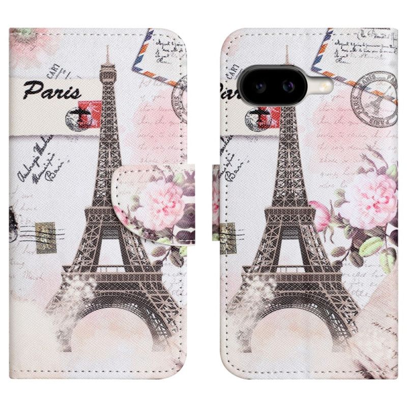 Etui Folio Do Google Pixel 10a Wieża Eiffla