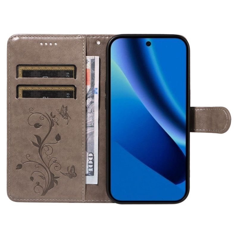 Etui Folio Do Google Pixel 10a Wzór Kwiatowy