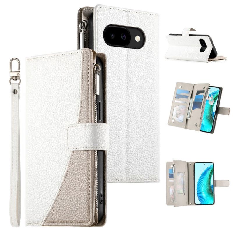 Etui Folio Google Pixel 10a Dwukolorowy Portfel Z Paskami Etui Ochronne