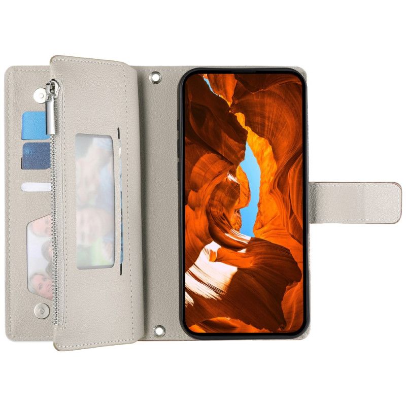 Etui Folio Google Pixel 10a Dwukolorowy Portfel Z Paskami Etui Ochronne
