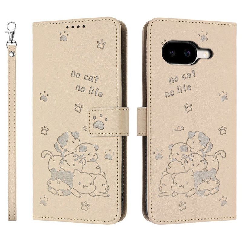 Etui Folio Google Pixel 10a Nadrukowany Wzór Kota