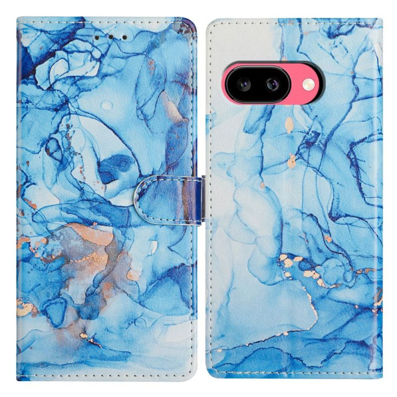 Etui Folio Google Pixel 10a Niebieski Marmur