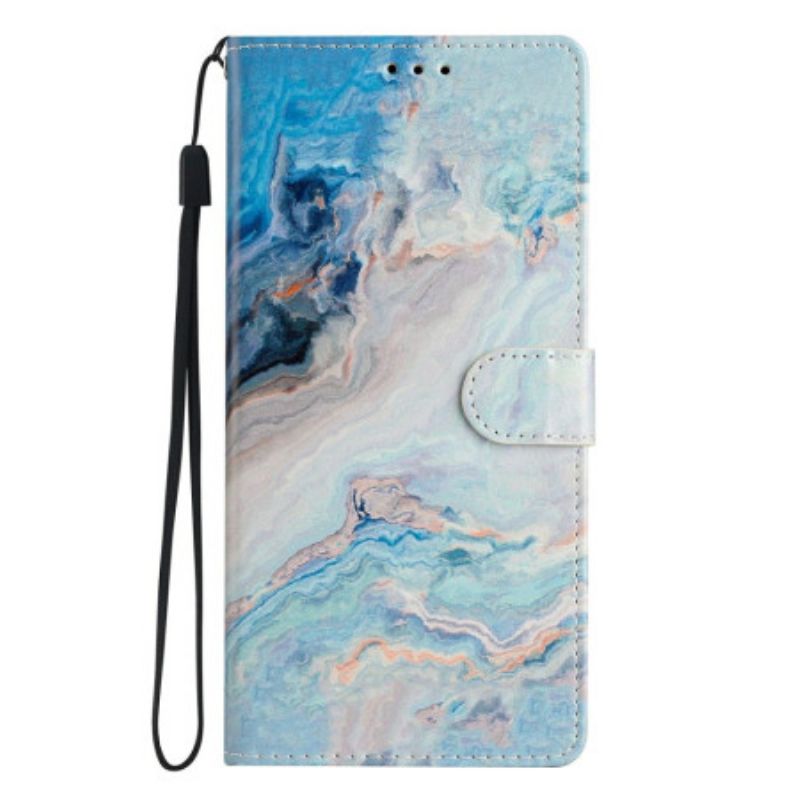 Etui Folio Google Pixel 10a Niebieski Marmur Etui Ochronne