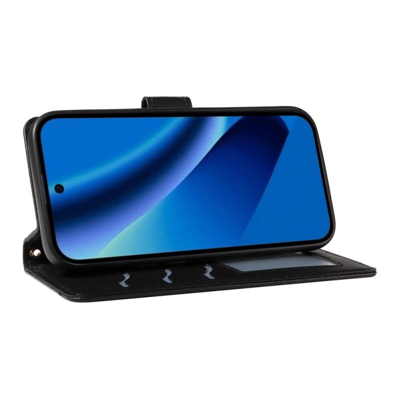 Etui Folio Google Pixel 10a Pikowany Portfel Z Paskiem I Paskiem Na Ramię Etui Ochronne