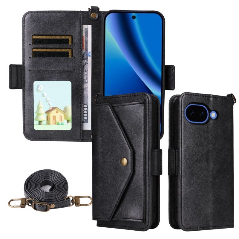 Etui Folio Google Pixel 10a Portfel Vintage I Pasek Na Ramię Pasek