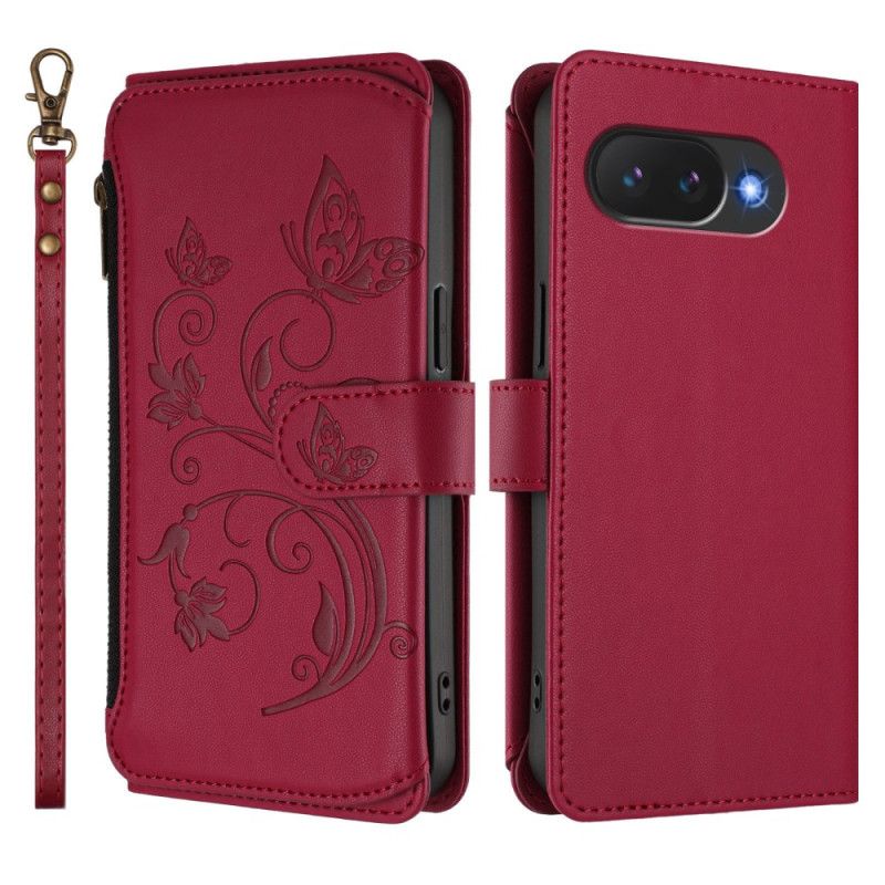 Etui Folio Google Pixel 10a Portfel Z Kwiatowym Wzorem