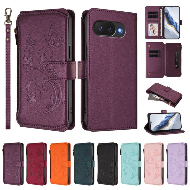 Etui Folio Google Pixel 10a Portfel Z Kwiatowym Wzorem