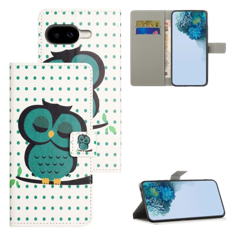 Etui Folio Google Pixel 10a Śpiąca Sowa