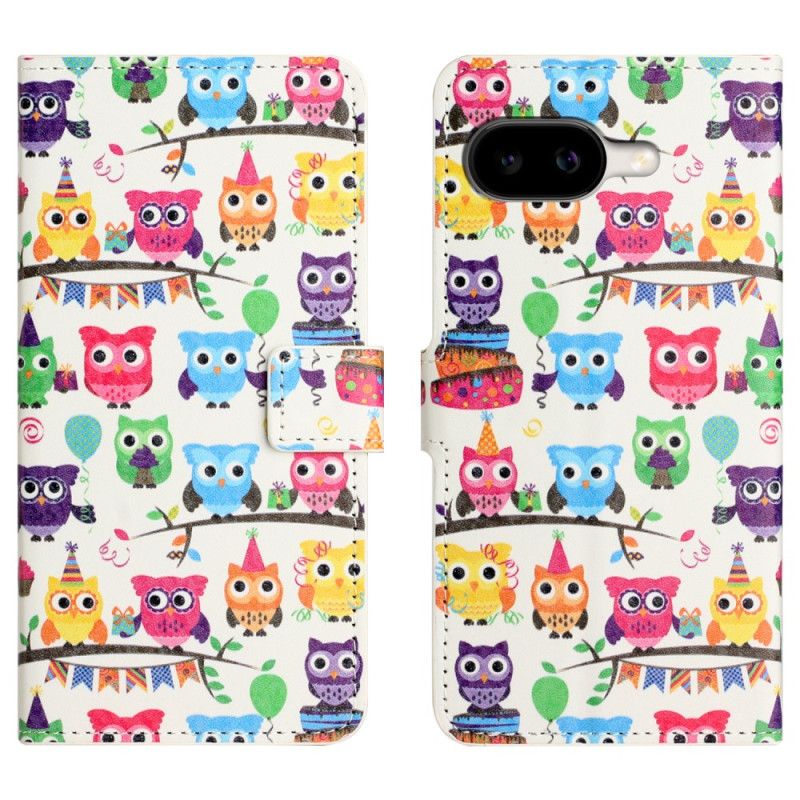 Etui Folio Google Pixel 10a Wzór Sowy Etui Ochronne