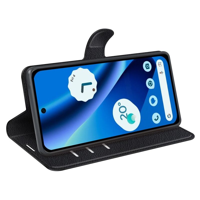 Skórzany Futerał Google Pixel 10a Etui Na Telefon Klasyczna Sztuczna Skóra Liczi