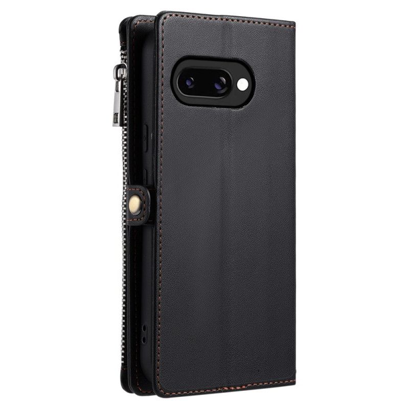 Skórzany Futerał Google Pixel 10a Etui Na Telefon Portfel Z 8 Przegródkami Na Karty I Smyczką