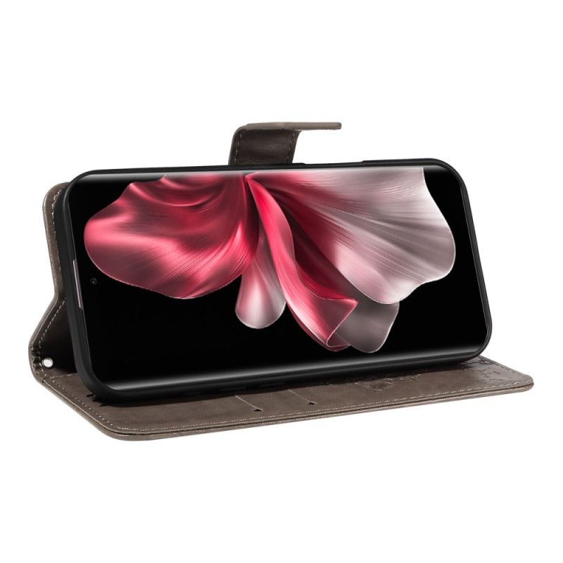 Etui Folio Vivo V40 Lite 5g Kot I Drzewo Etui Ochronne